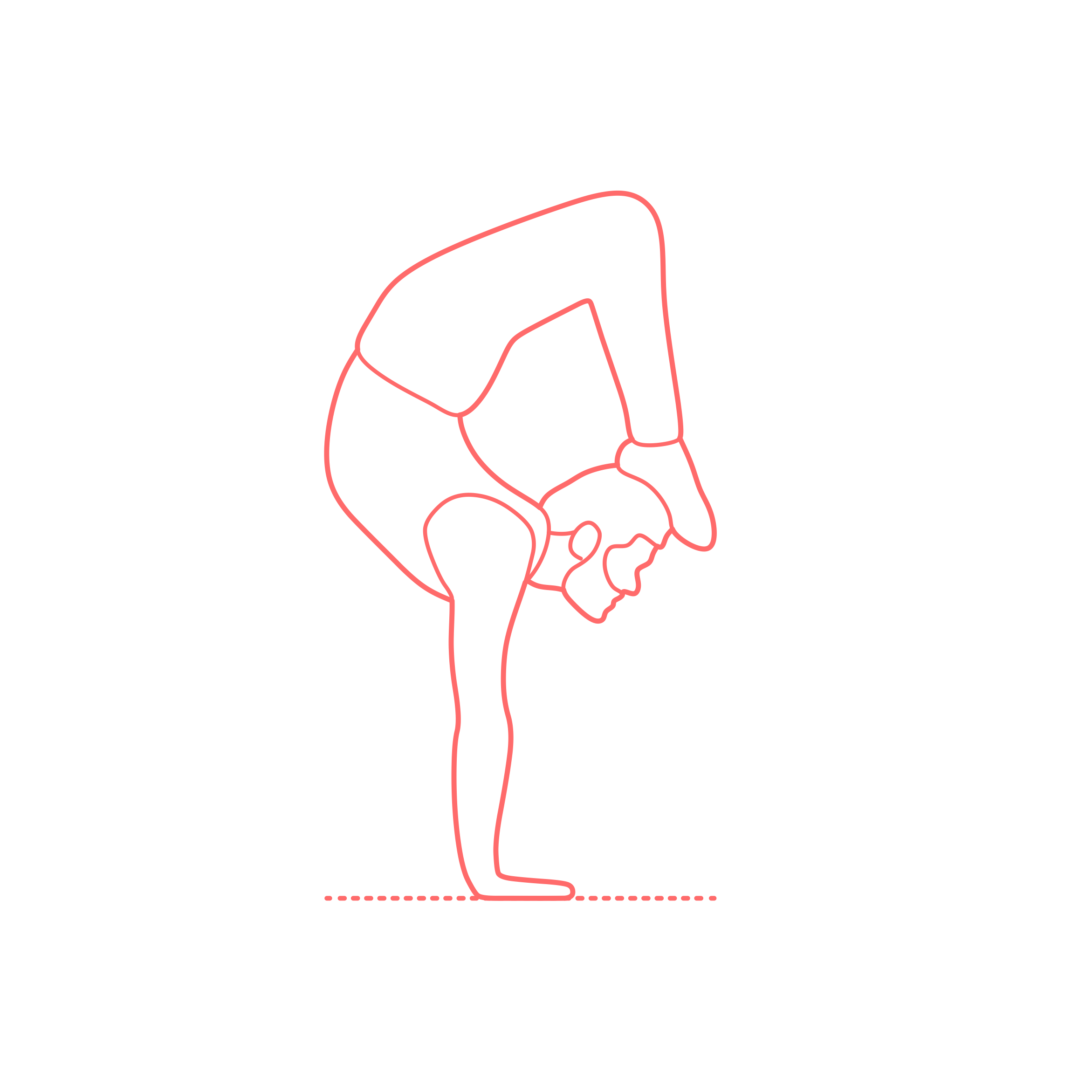 Humans Yoga Poses Handstand Scorpion Pose Contour Svg Vector Free Vectors